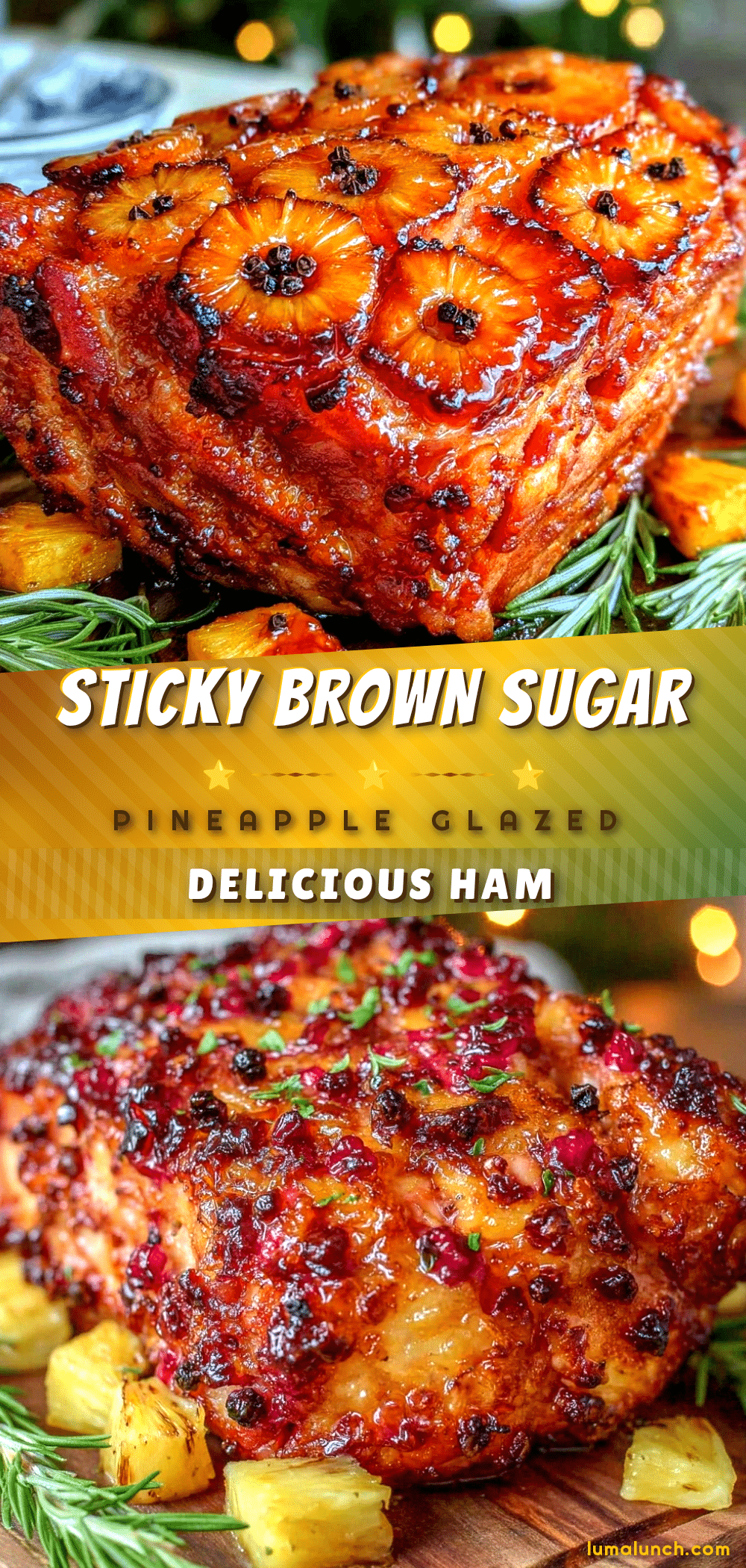 brown sugar pineapple glazed ham recipe