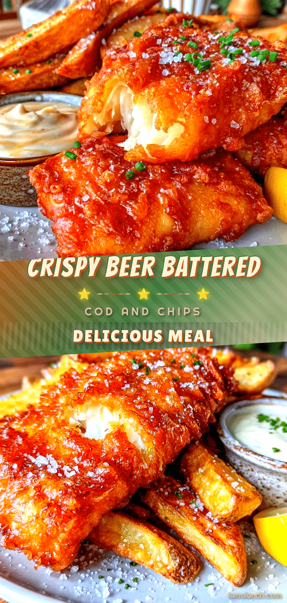 crispy beer battered cod and chips recipe