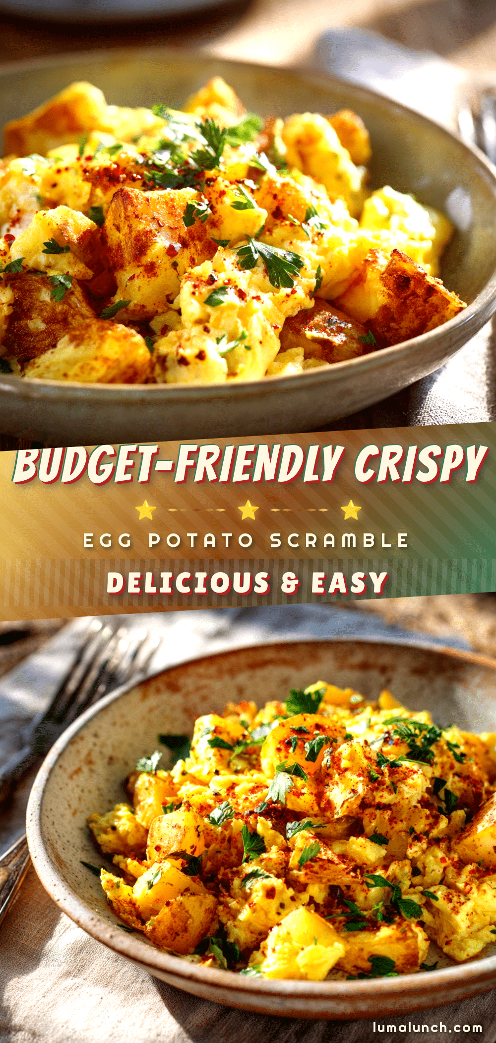 crispy egg and potato breakfast scramble recipe