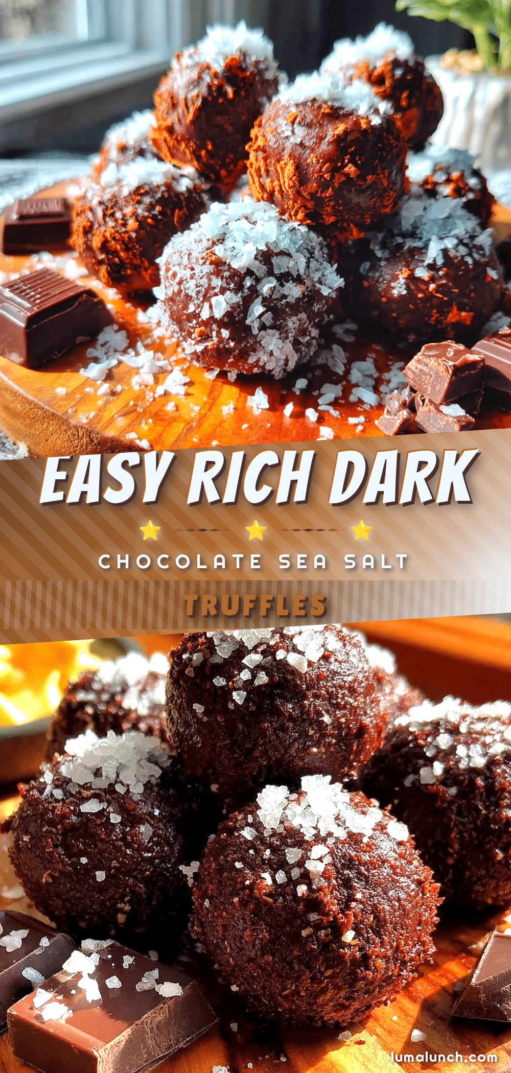dark chocolate truffles with sea salt recipe