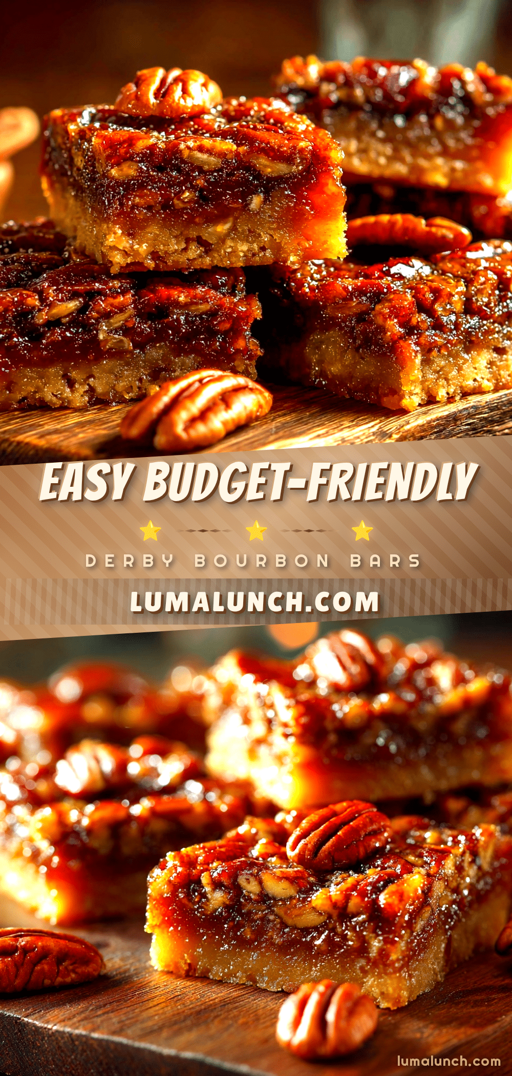 Derby Bourbon Pecan Bars recipe