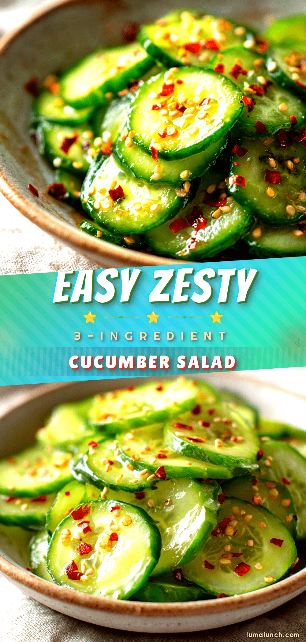 easy 3-ingredient spring cucumber salad recipe