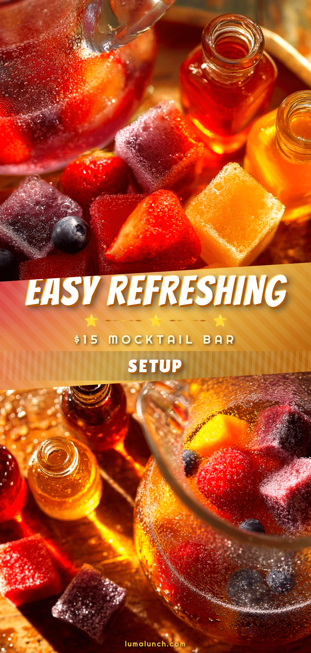 easy refreshing mocktail bar setup recipe