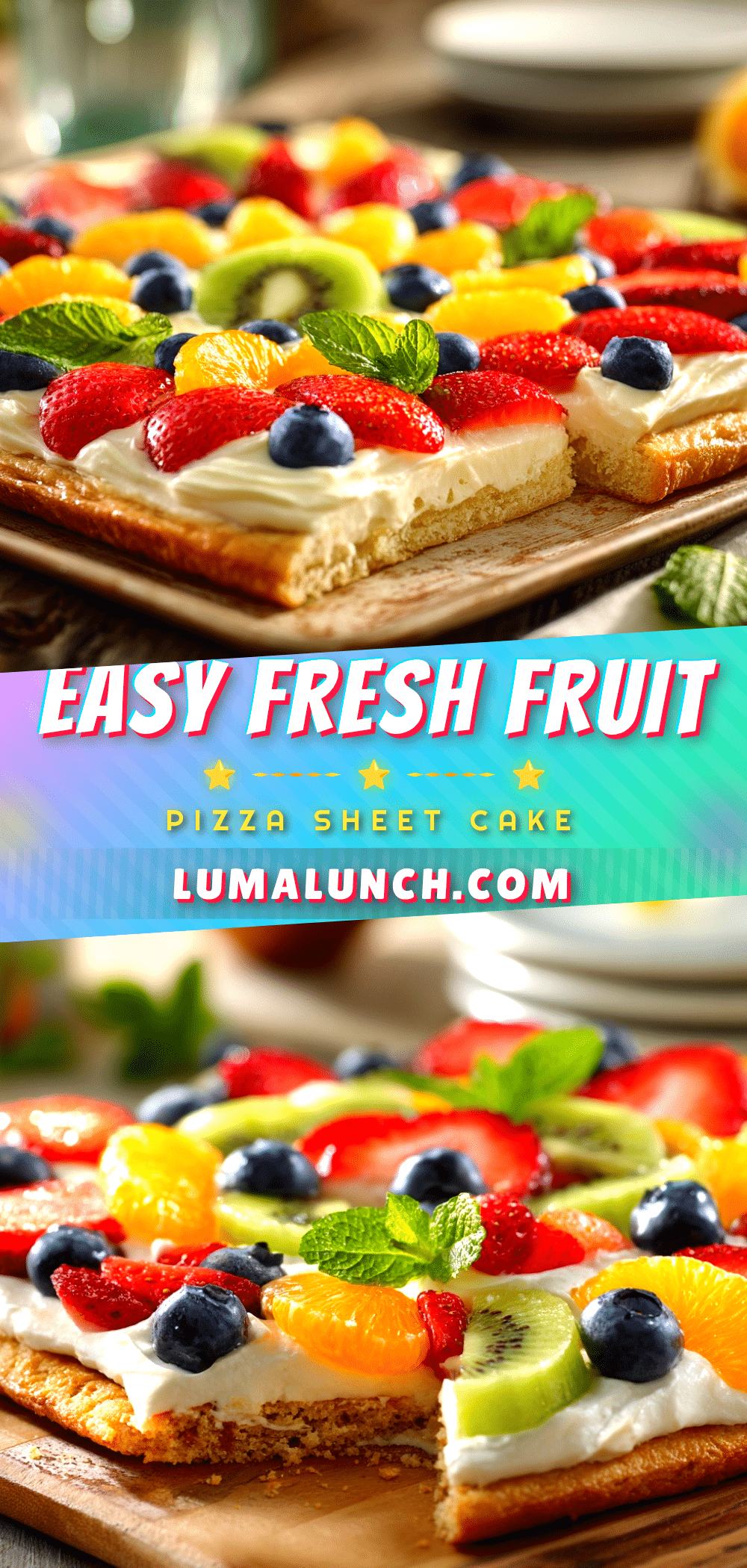 fresh fruit pizza on sugar cookie sheet recipe