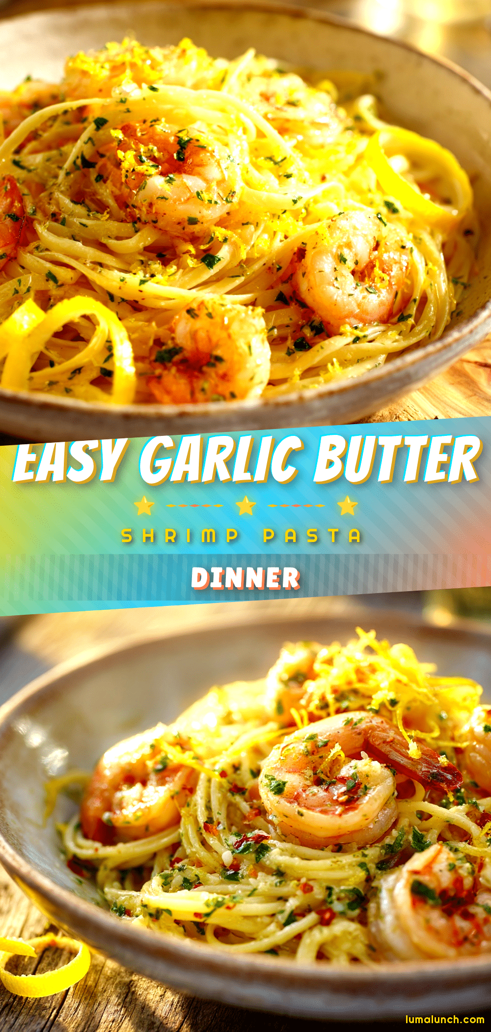 garlic butter pasta with frozen shrimp recipe