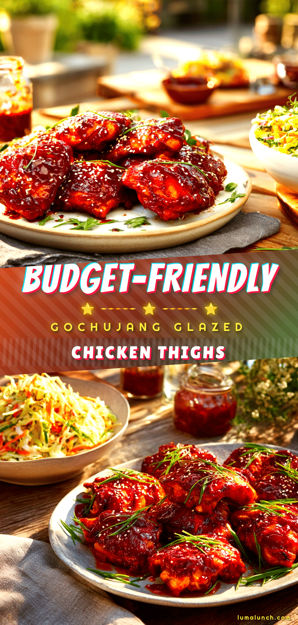 gochujang glazed chicken thighs recipe