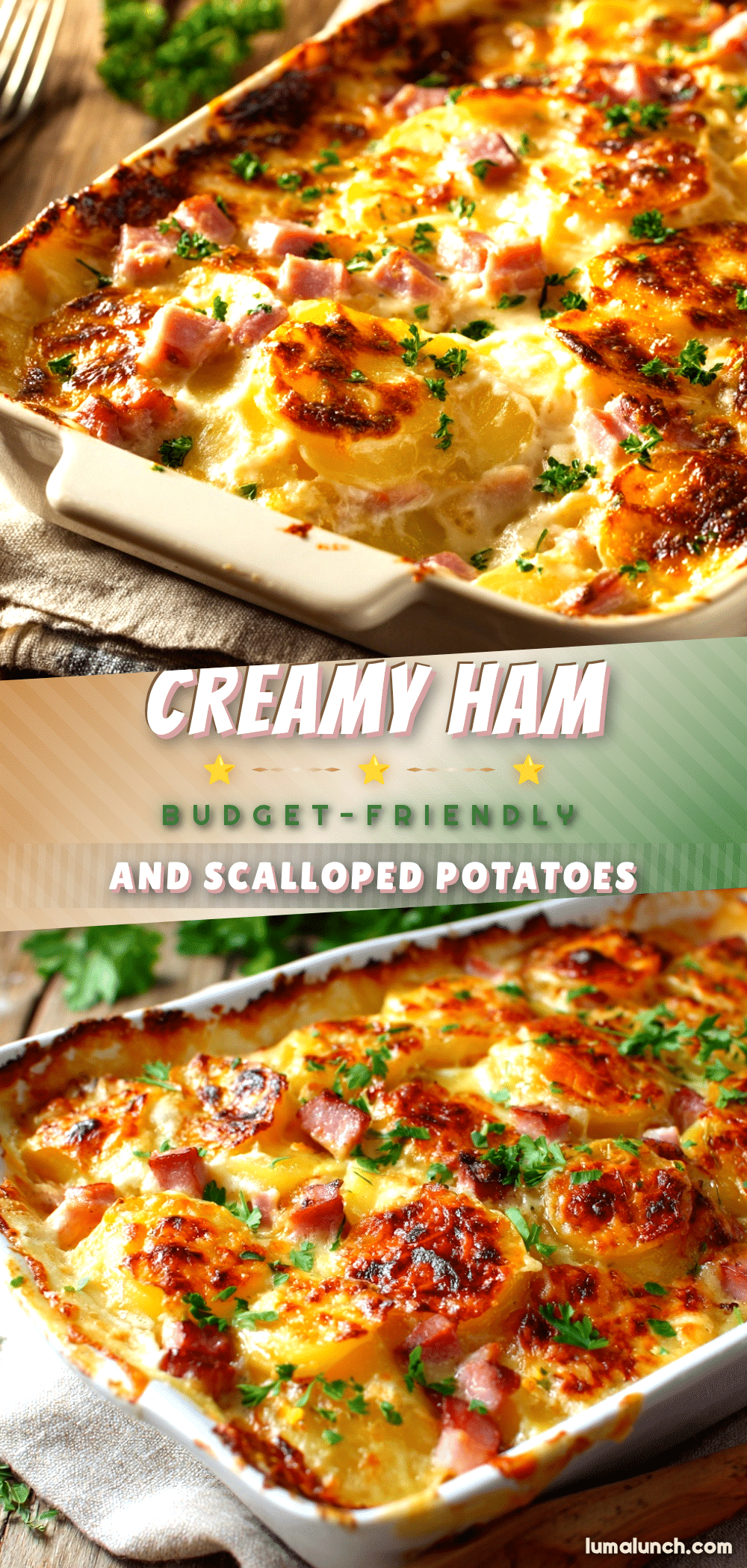 ham and scalloped potato bake recipe