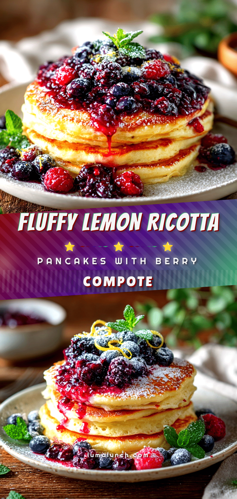 lemon ricotta pancakes recipe