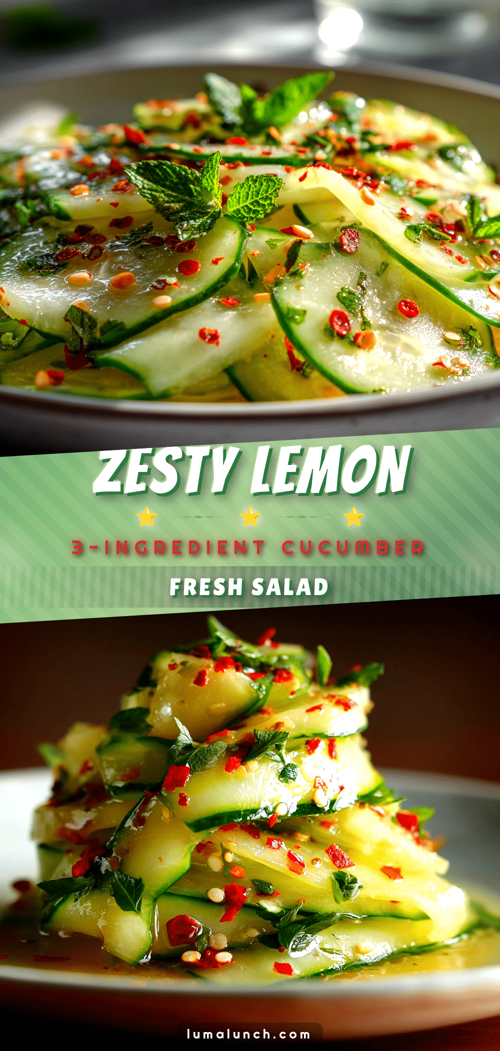 lemon vinaigrette cucumber salad recipe