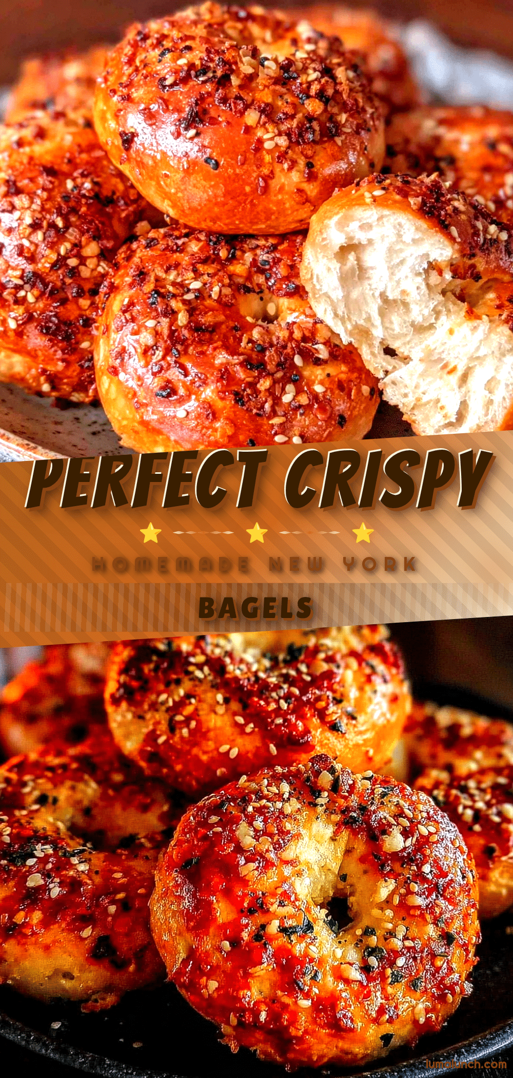 New York style everything bagels recipe