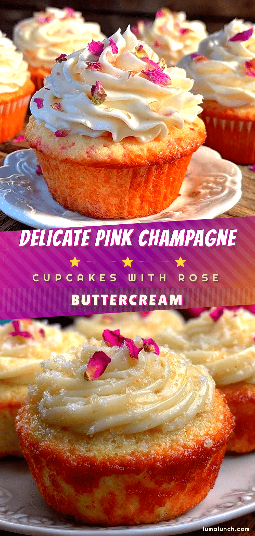 pink champagne cupcakes recipe