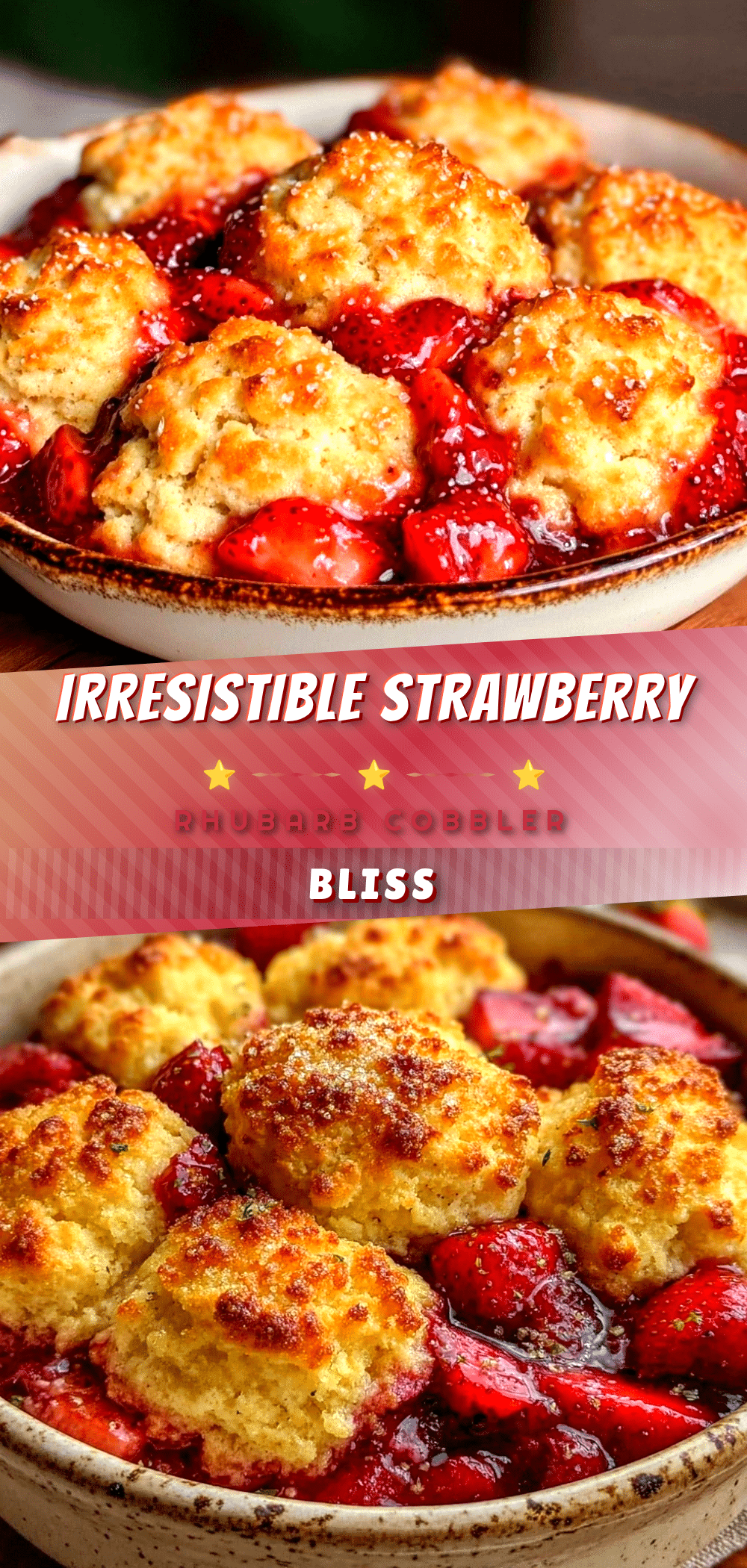 strawberry rhubarb cobbler recipe