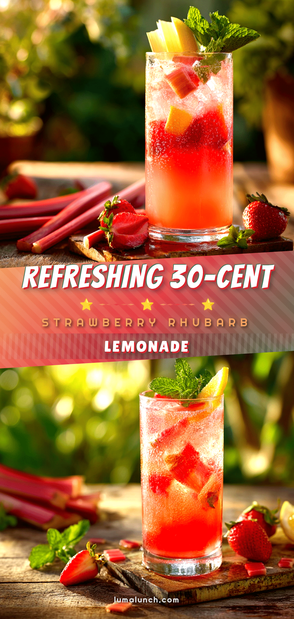 strawberry rhubarb lemonade recipe
