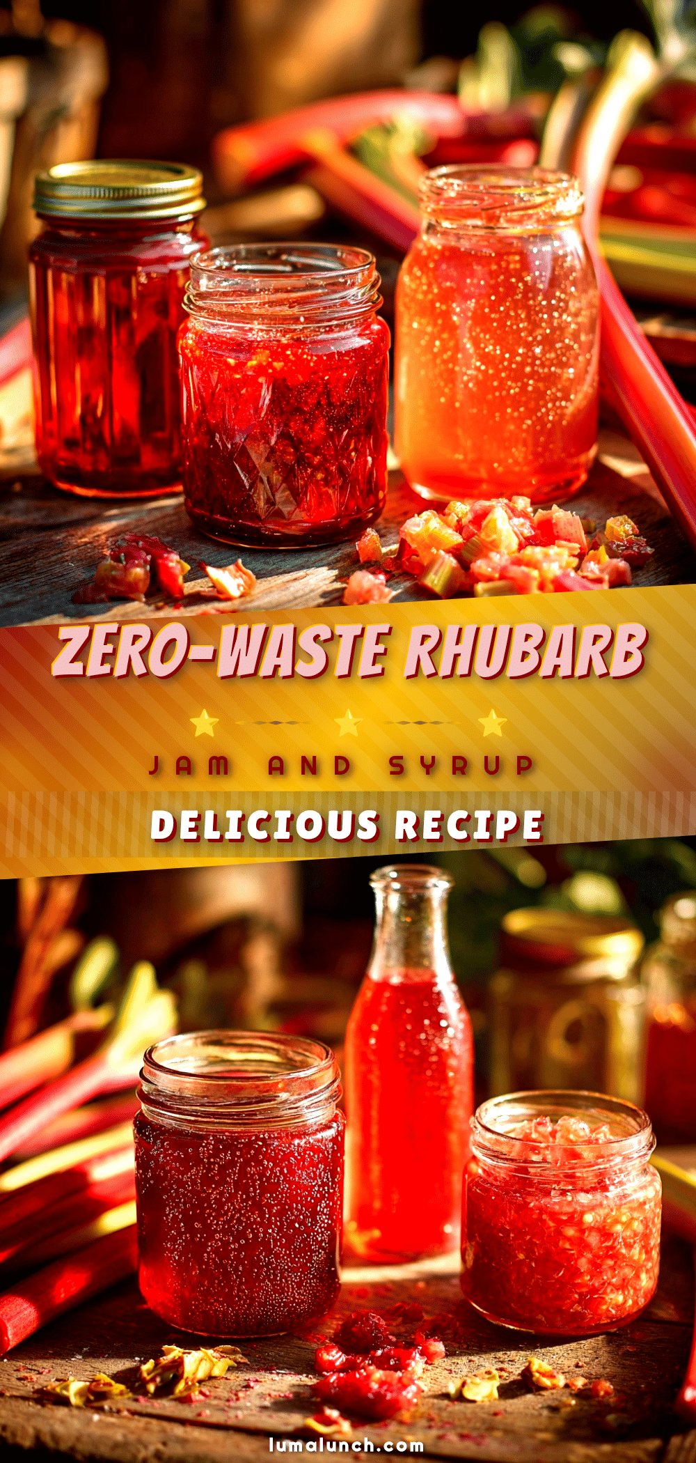zero-waste rhubarb jam recipe