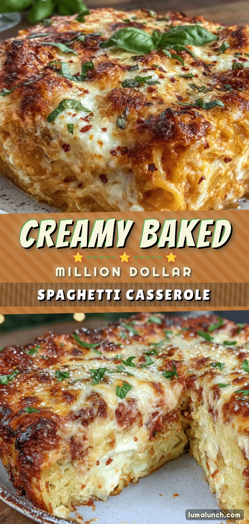 creamy baked million dollar spaghetti casserole recipe