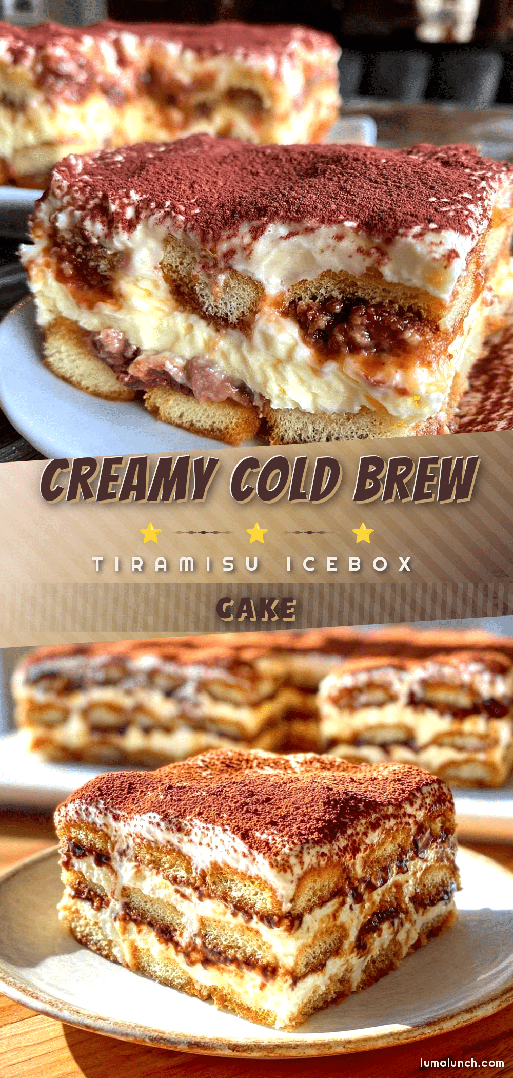 Creamy Cold Brew Tiramisu Icebox Cake recipe