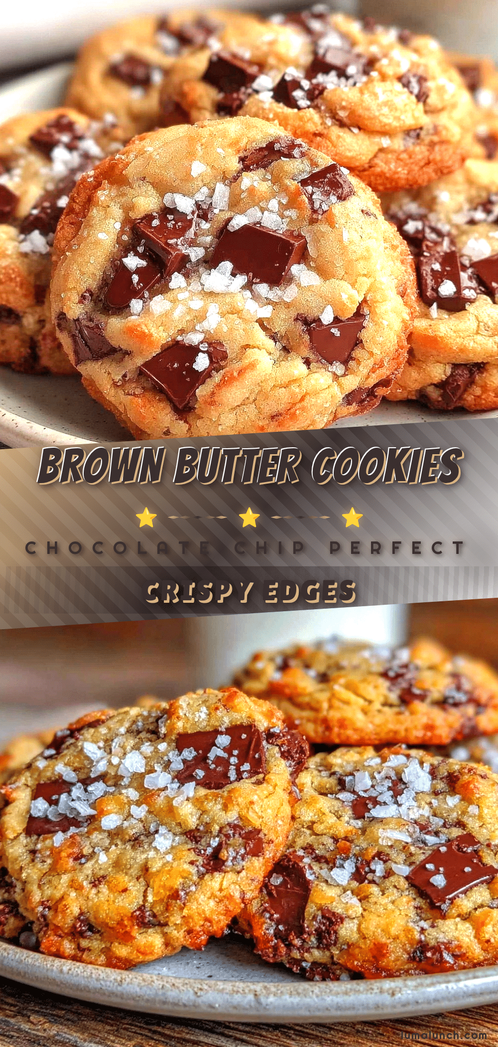 crispy brown butter chocolate chip cookies recipe