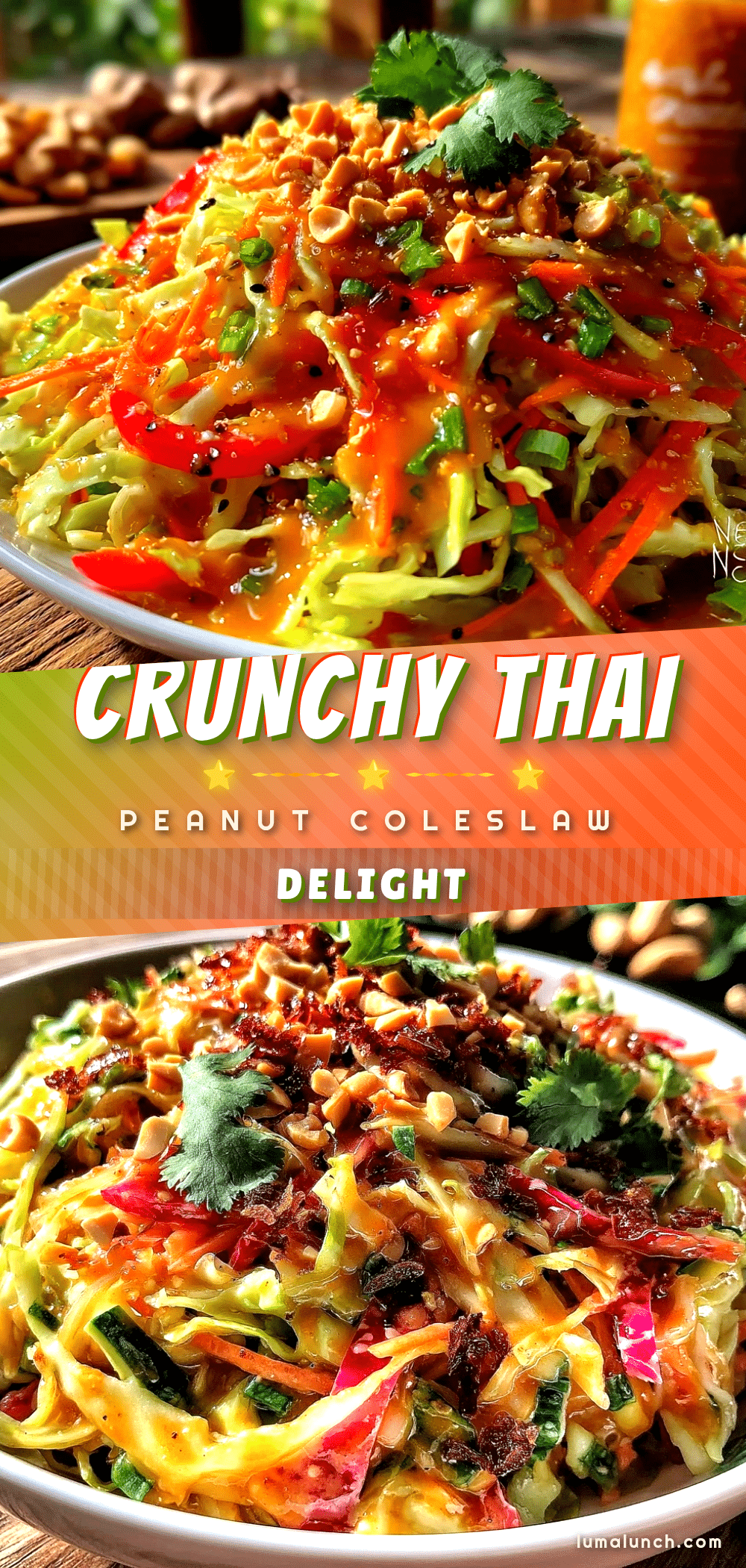 crunchy Thai peanut coleslaw recipe recipe