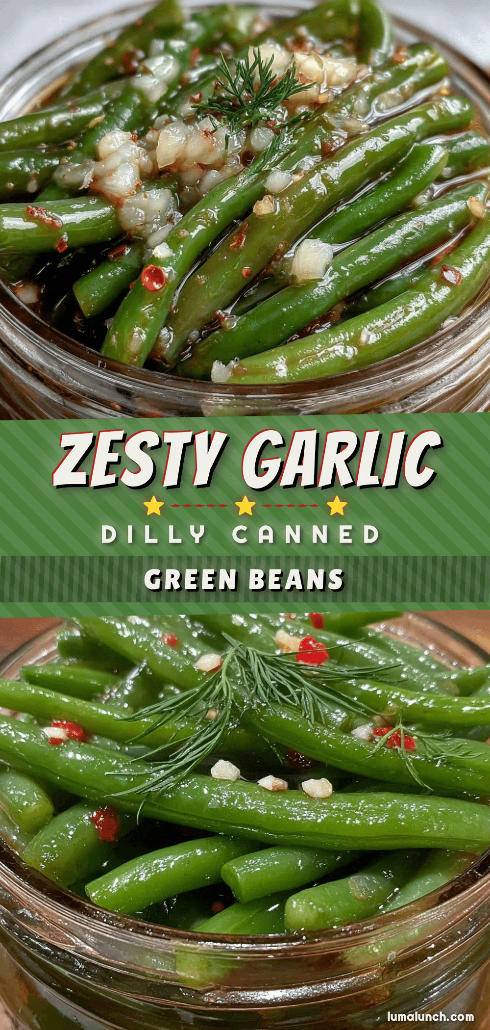 dilly canned green beans recipe