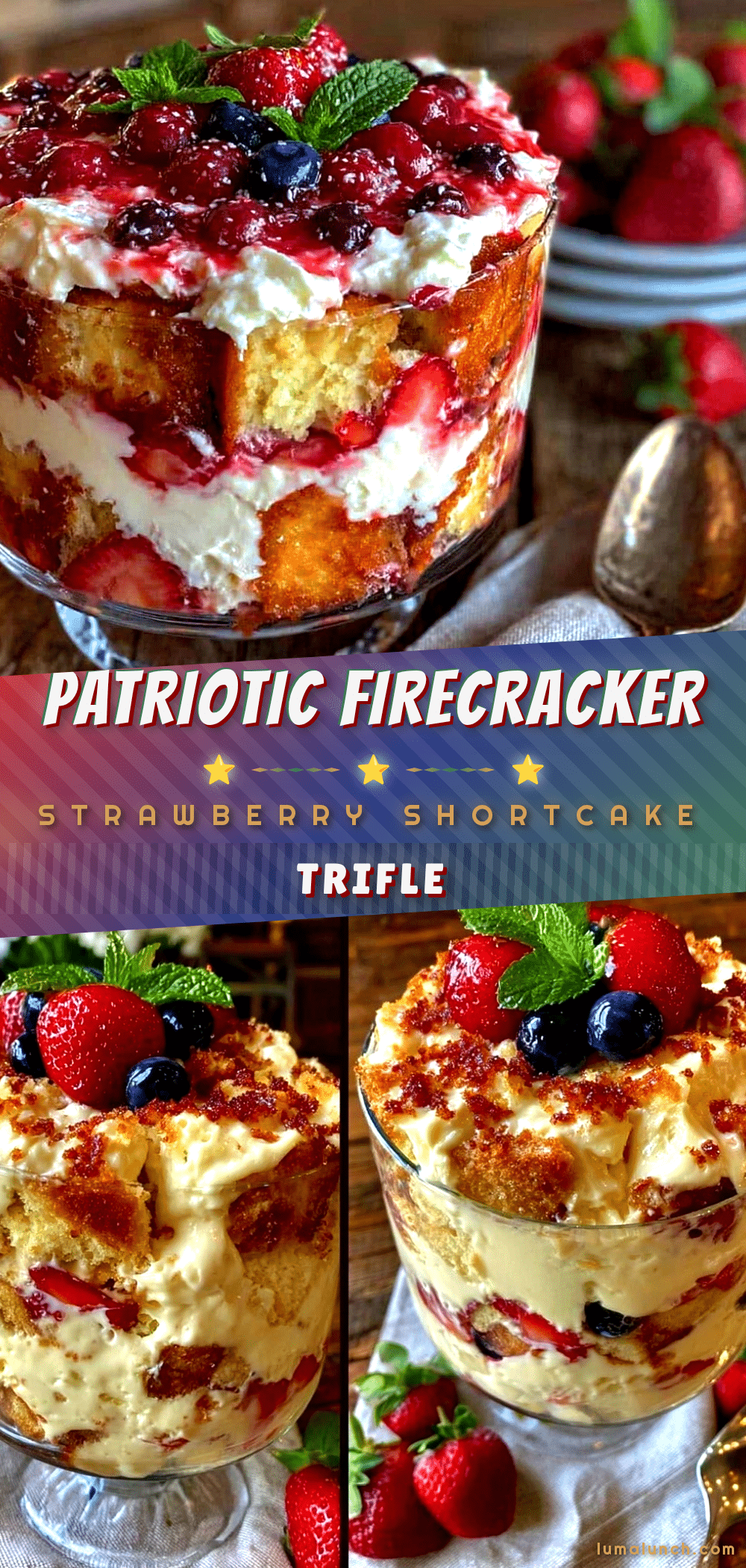 firecracker strawberry shortcake flag trifle recipe