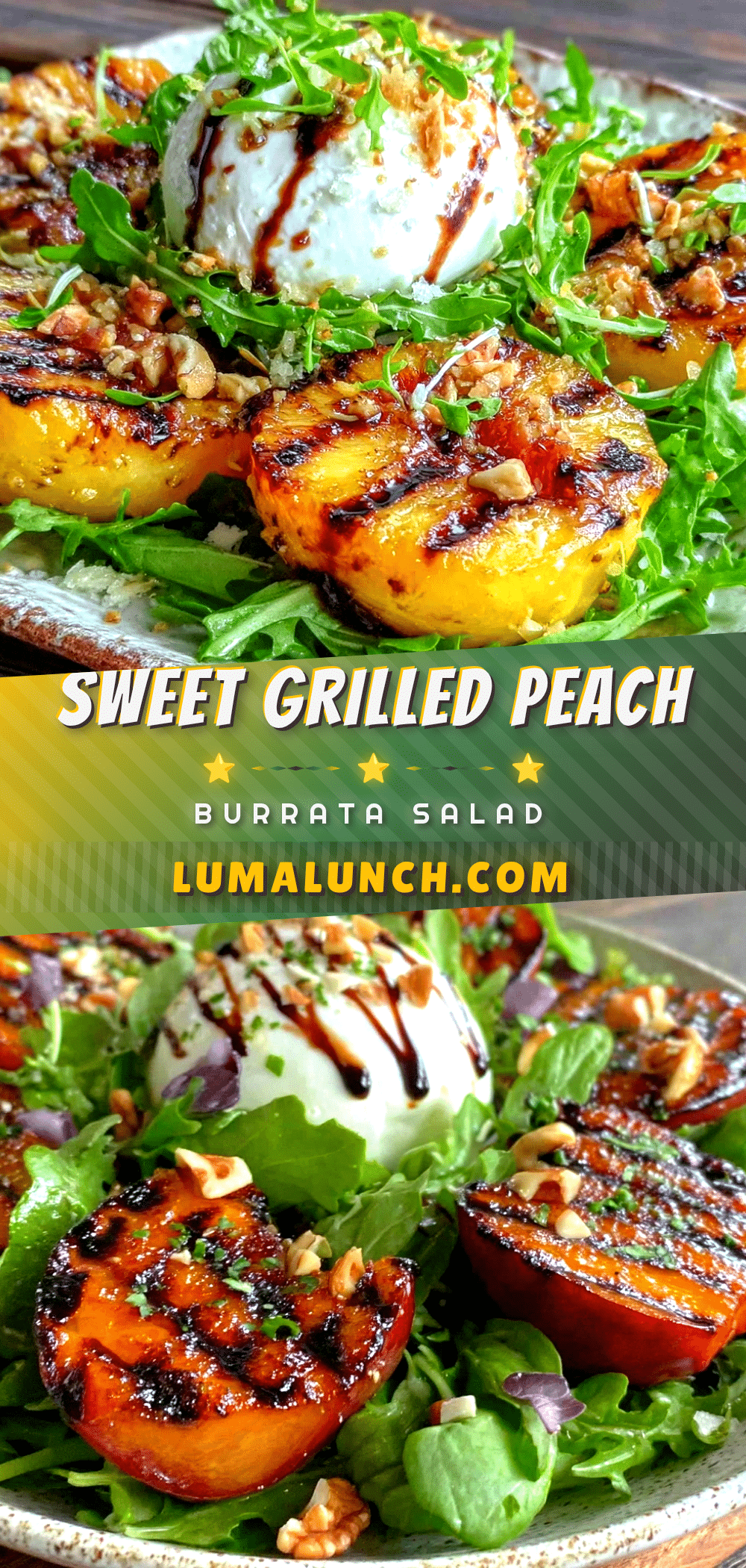 fresh grilled peach salad recipe