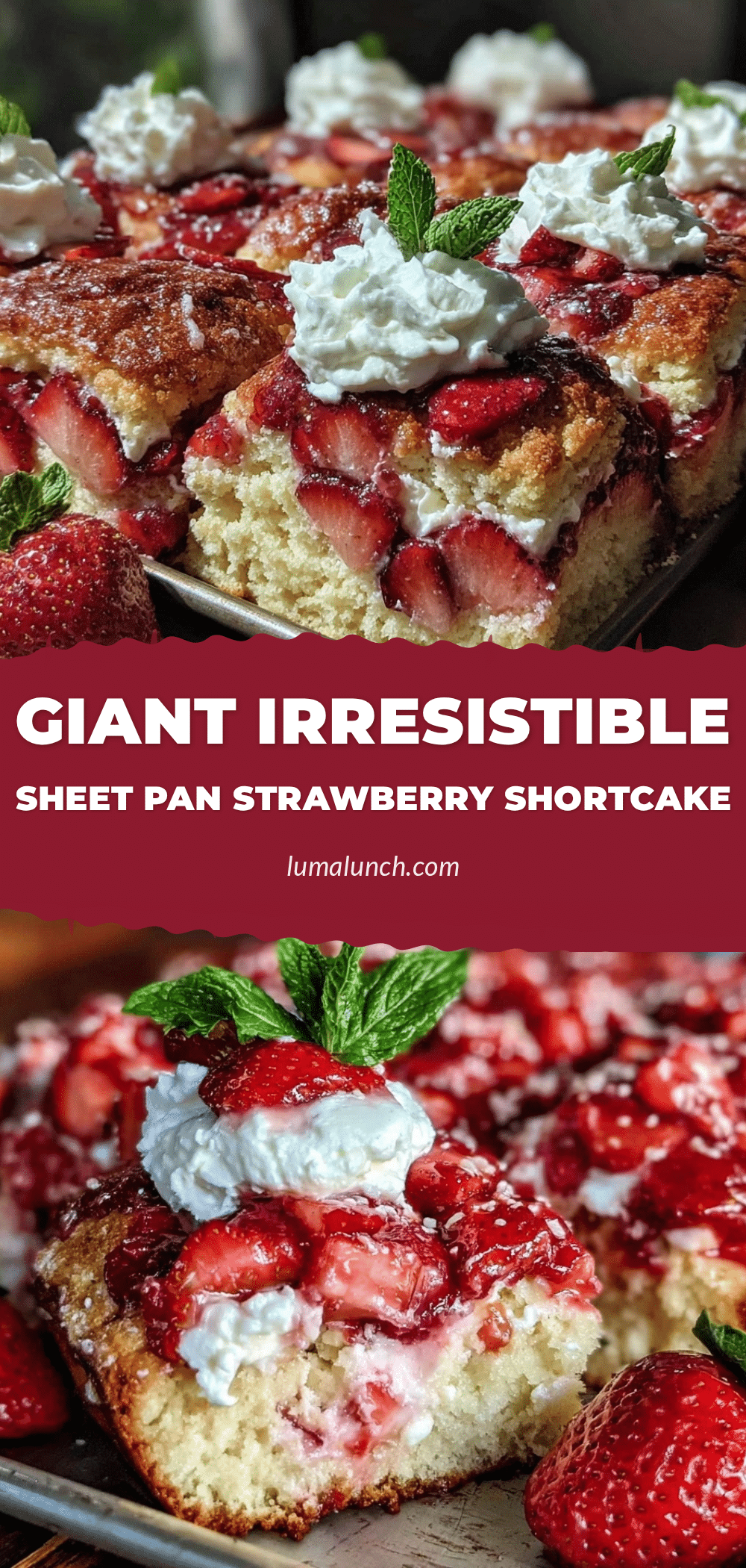 giant sheet pan strawberry shortcake recipe