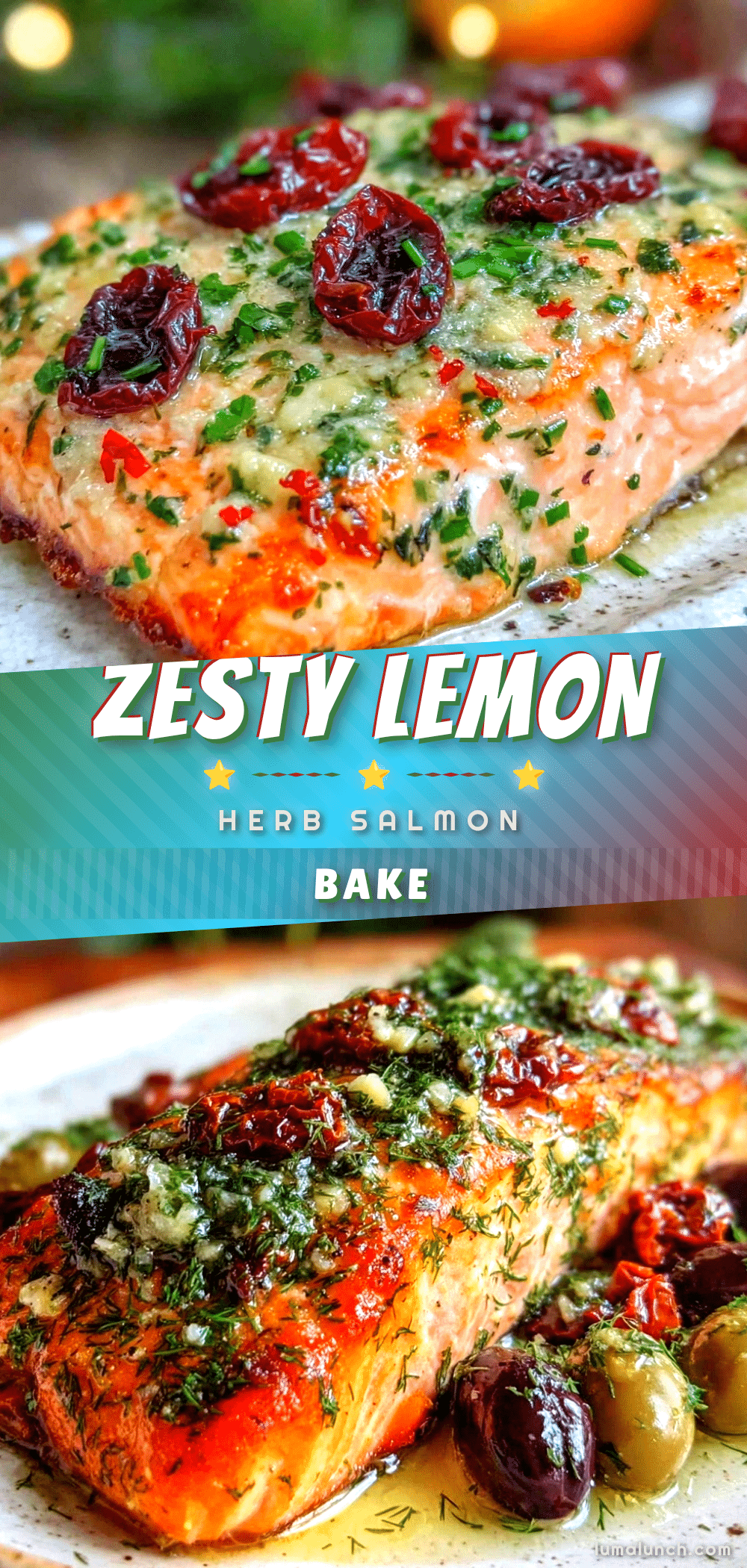 lemon herb baked salmon recipe