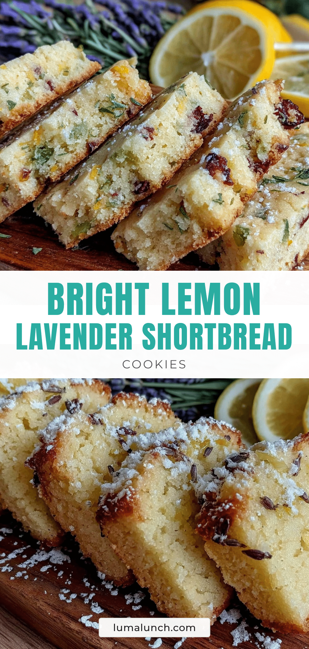 lemon lavender shortbread cookies recipe