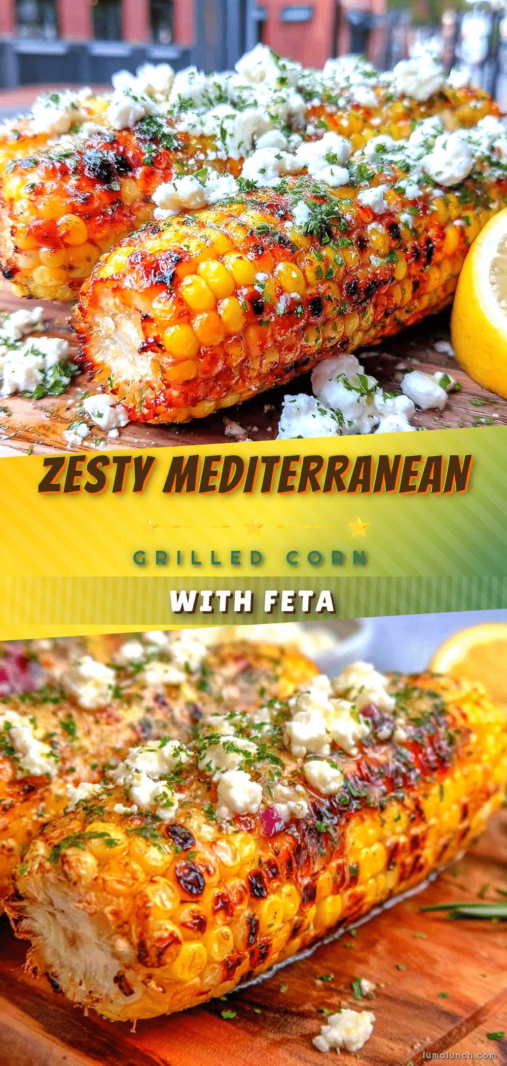Mediterranean grilled corn recipe