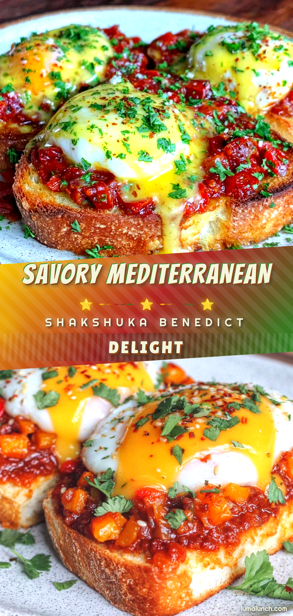 Mediterranean Shakshuka Benedict recipe
