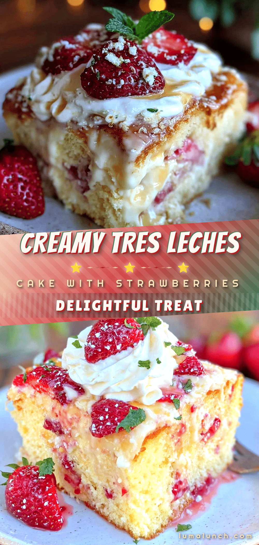 pastel de tres leches con fresas recipe