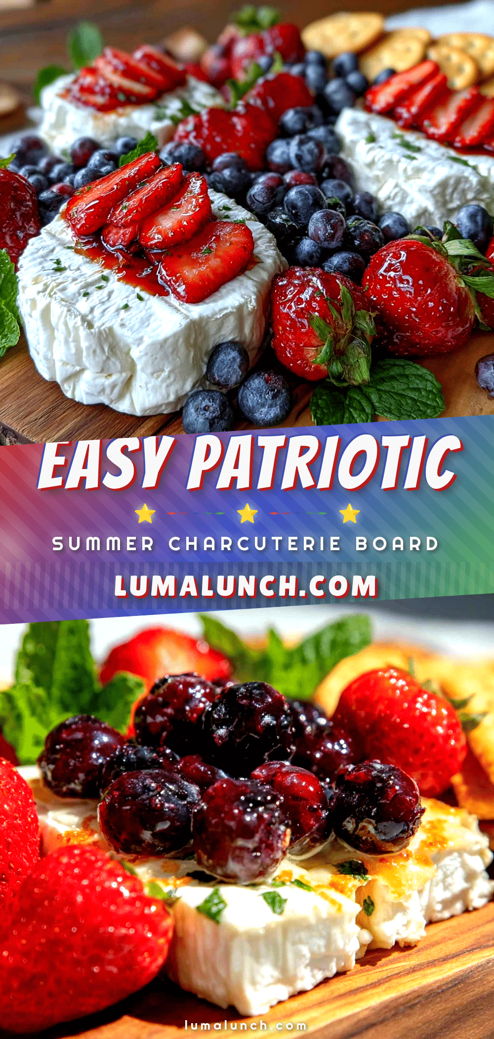 patriotic summer charcuterie board recipe