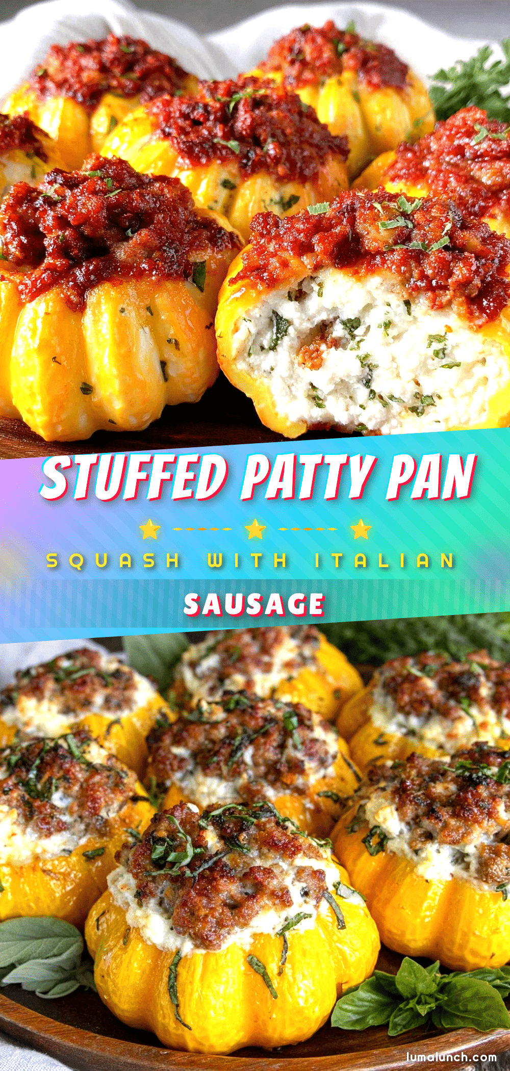 patty pan squash stuffed with italian sausage and ricotta recipe