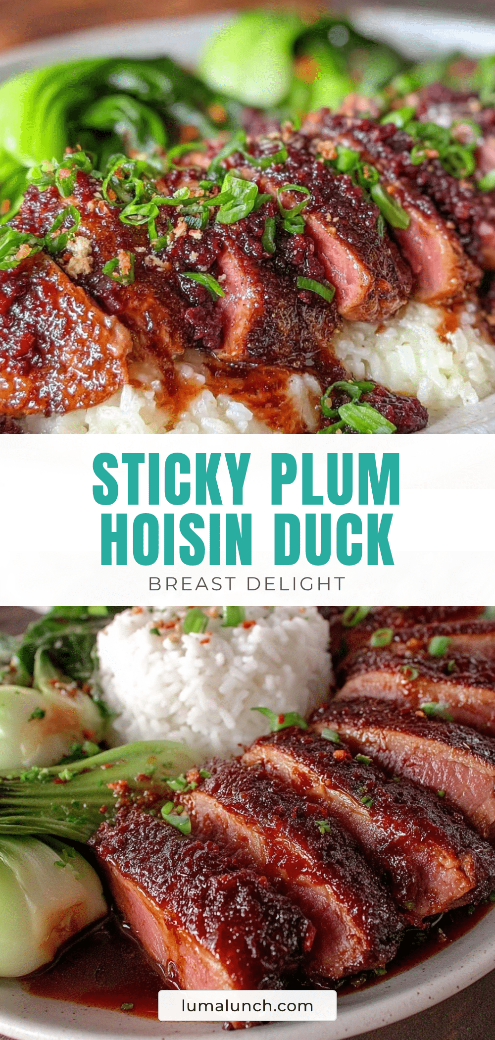 plum hoisin glazed duck breast recipe