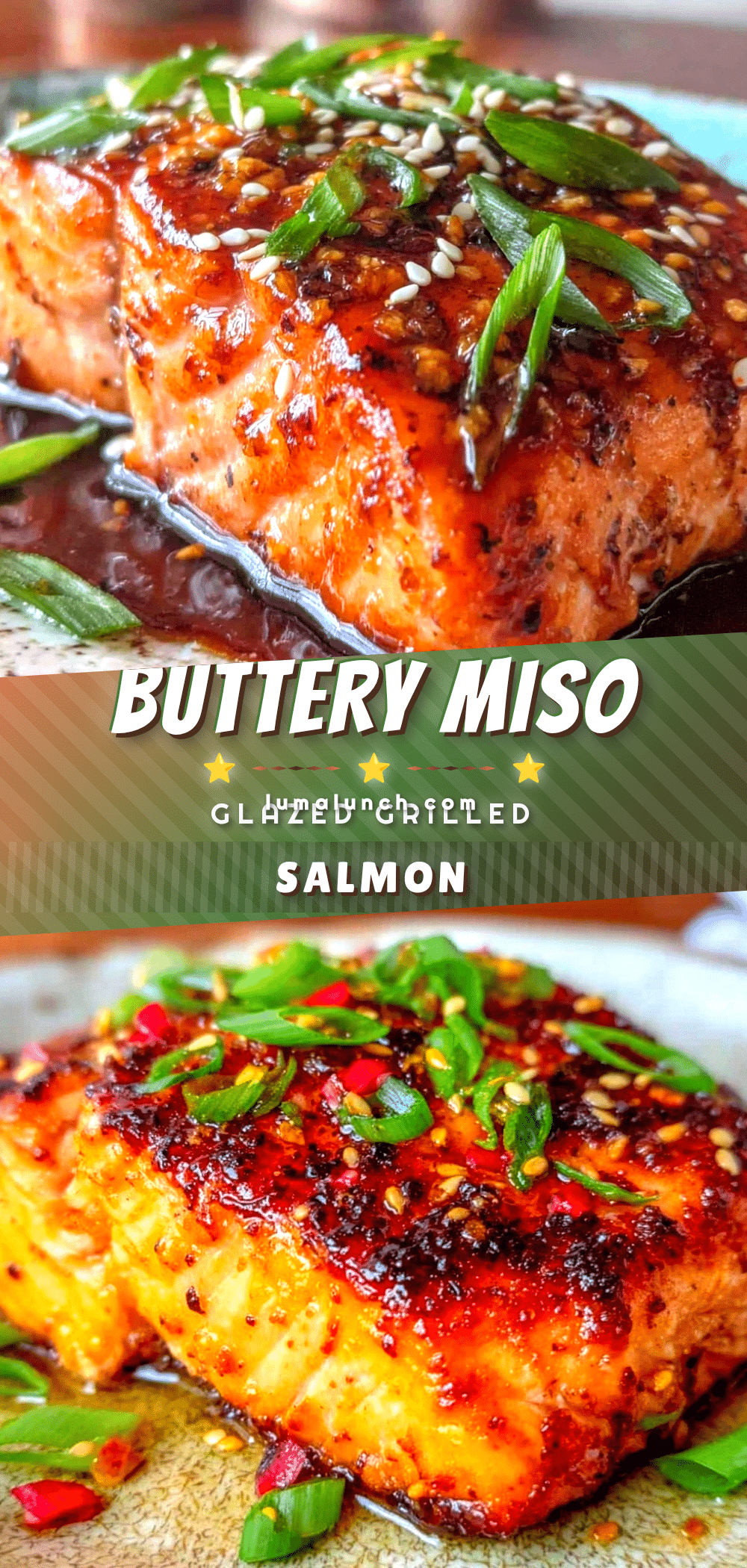 Savory Miso Butter Grilled Salmon recipe