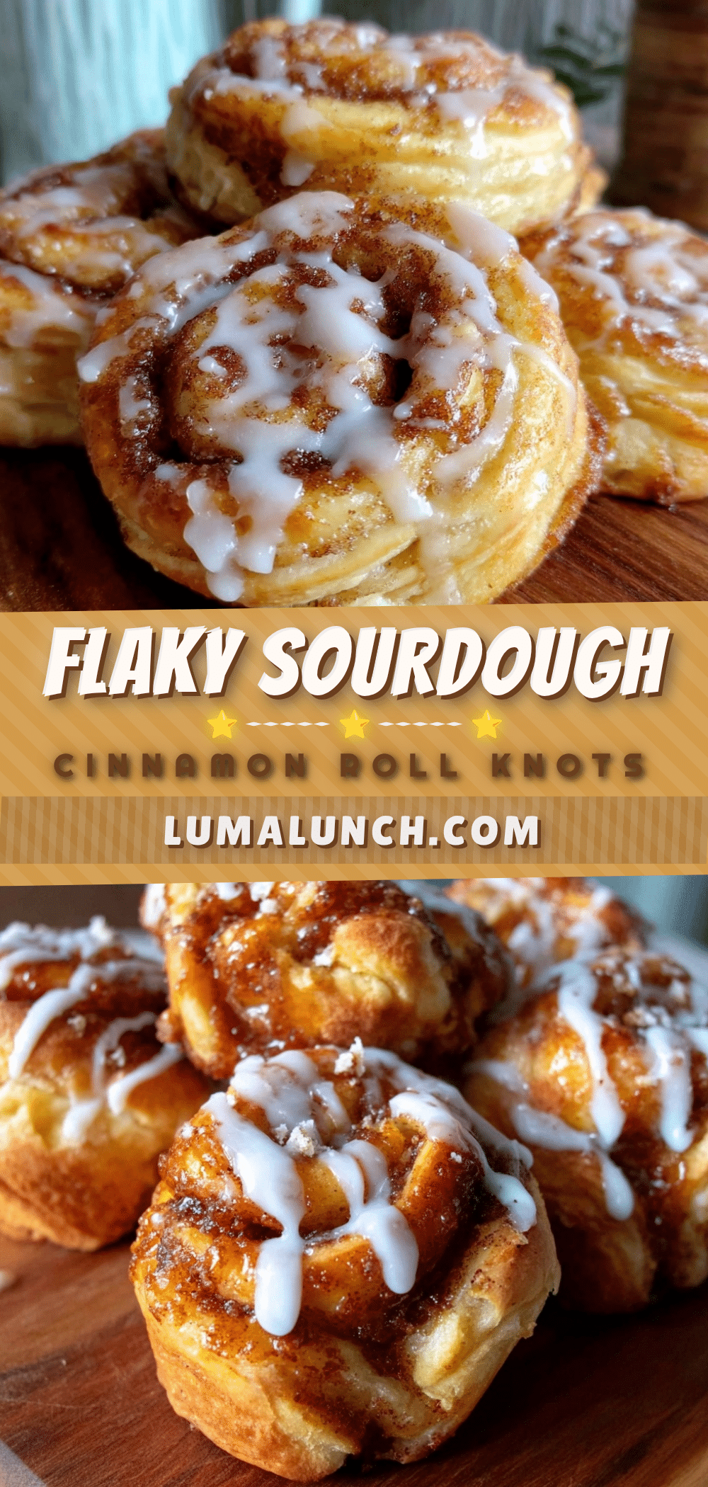 sourdough discard cinnamon roll knots recipe