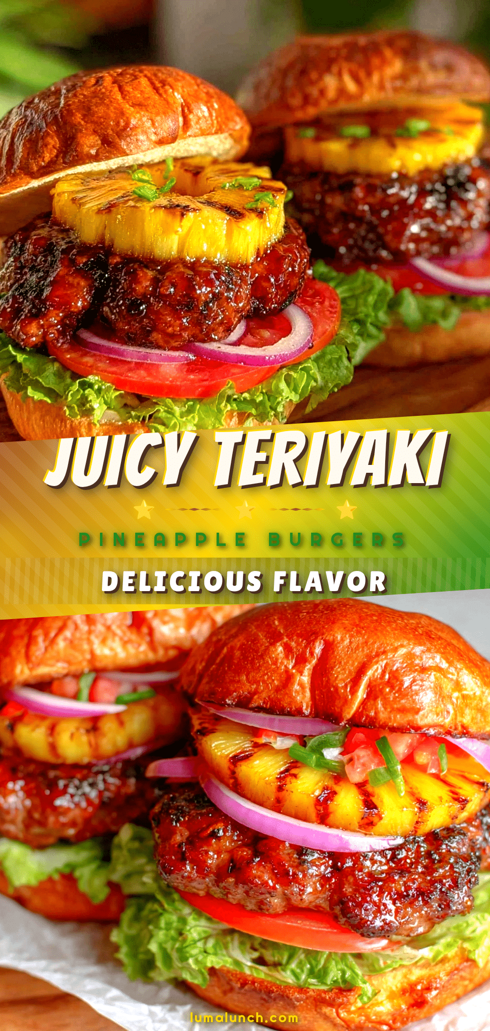 teriyaki pineapple burgers recipe