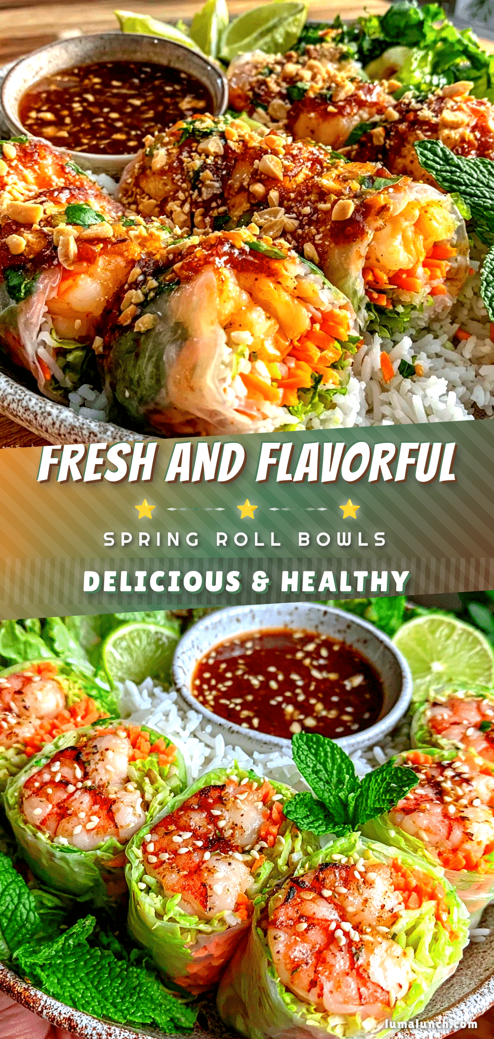 vietnamese spring roll burrito bowls recipe