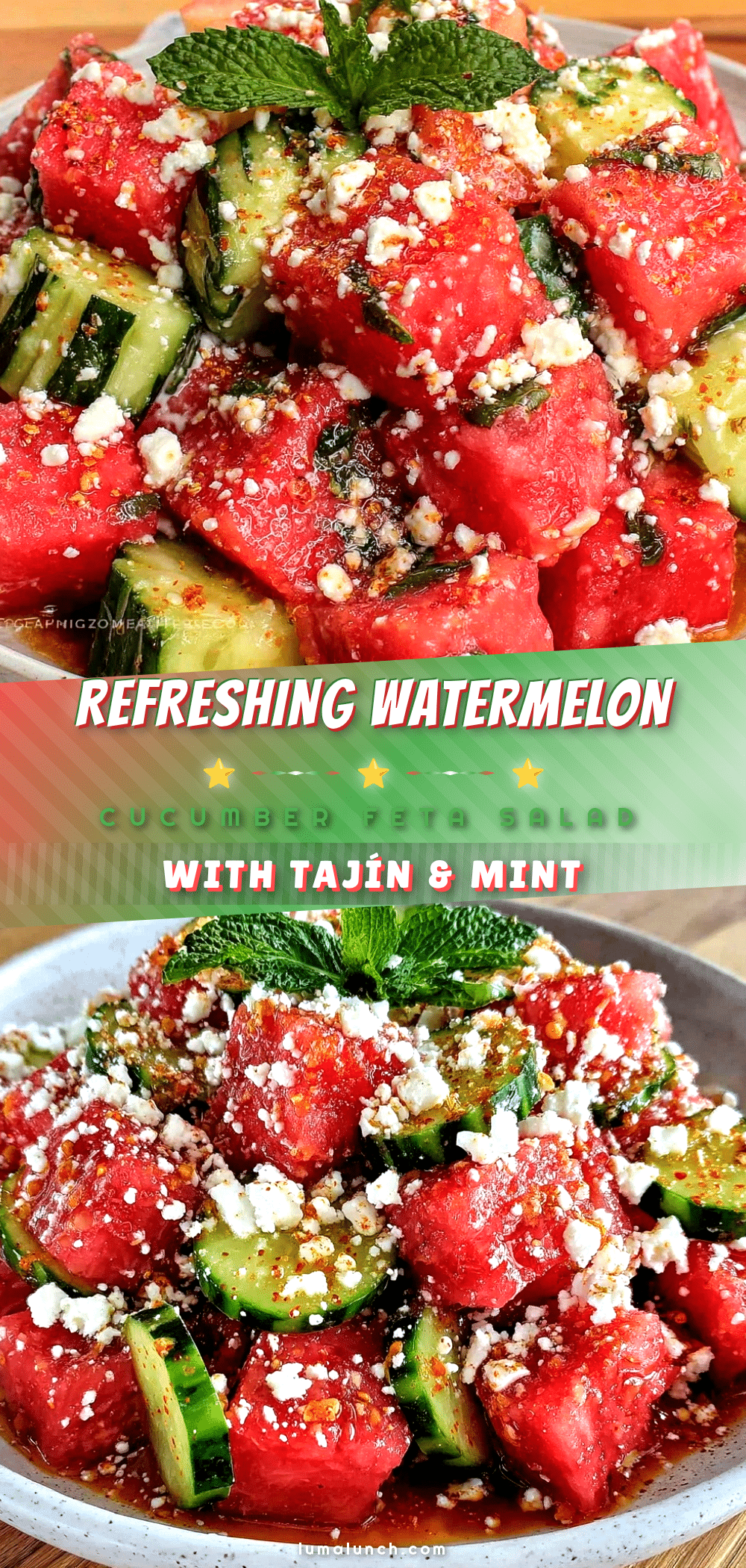 watermelon cucumber feta salad recipe
