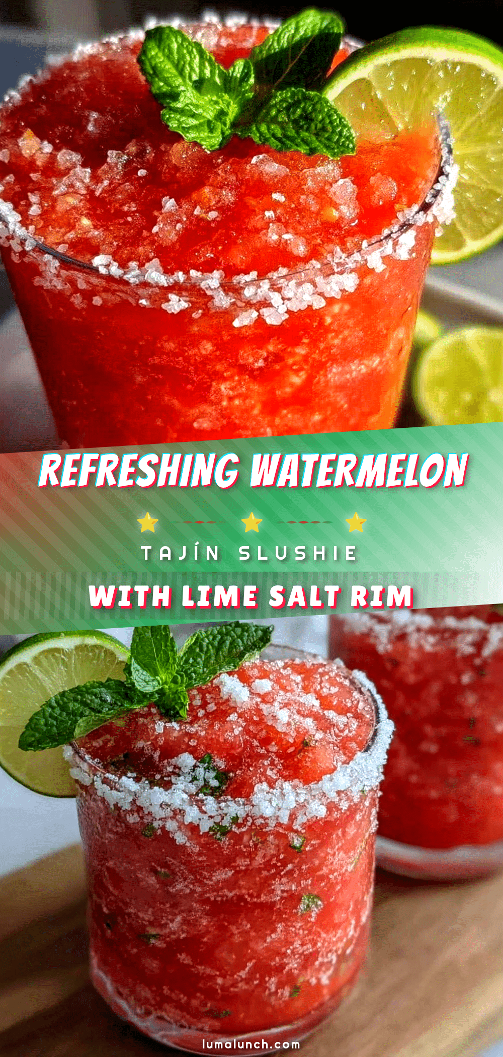 Watermelon Tajín Slushie recipe