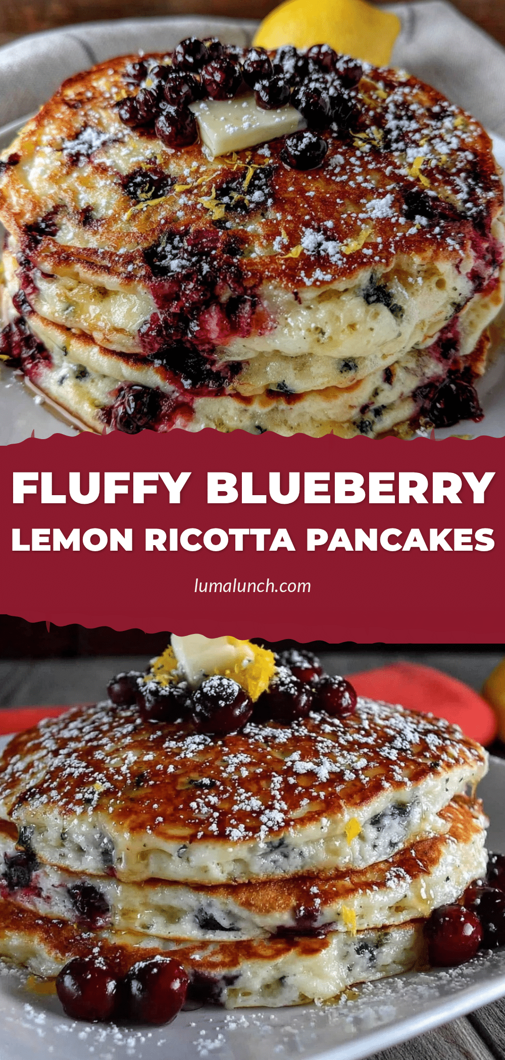 blueberry lemon ricotta pancakes recipe