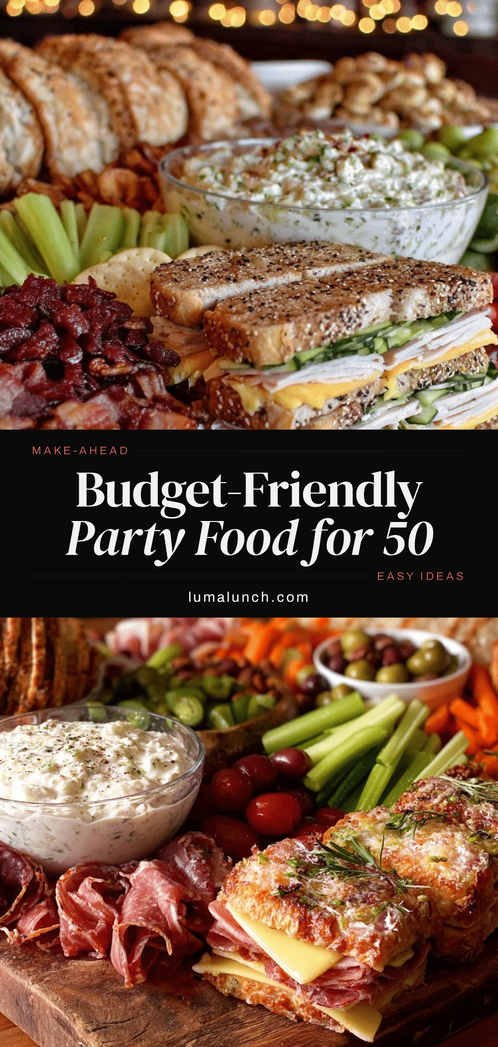budget-friendly make-ahead party food recipe