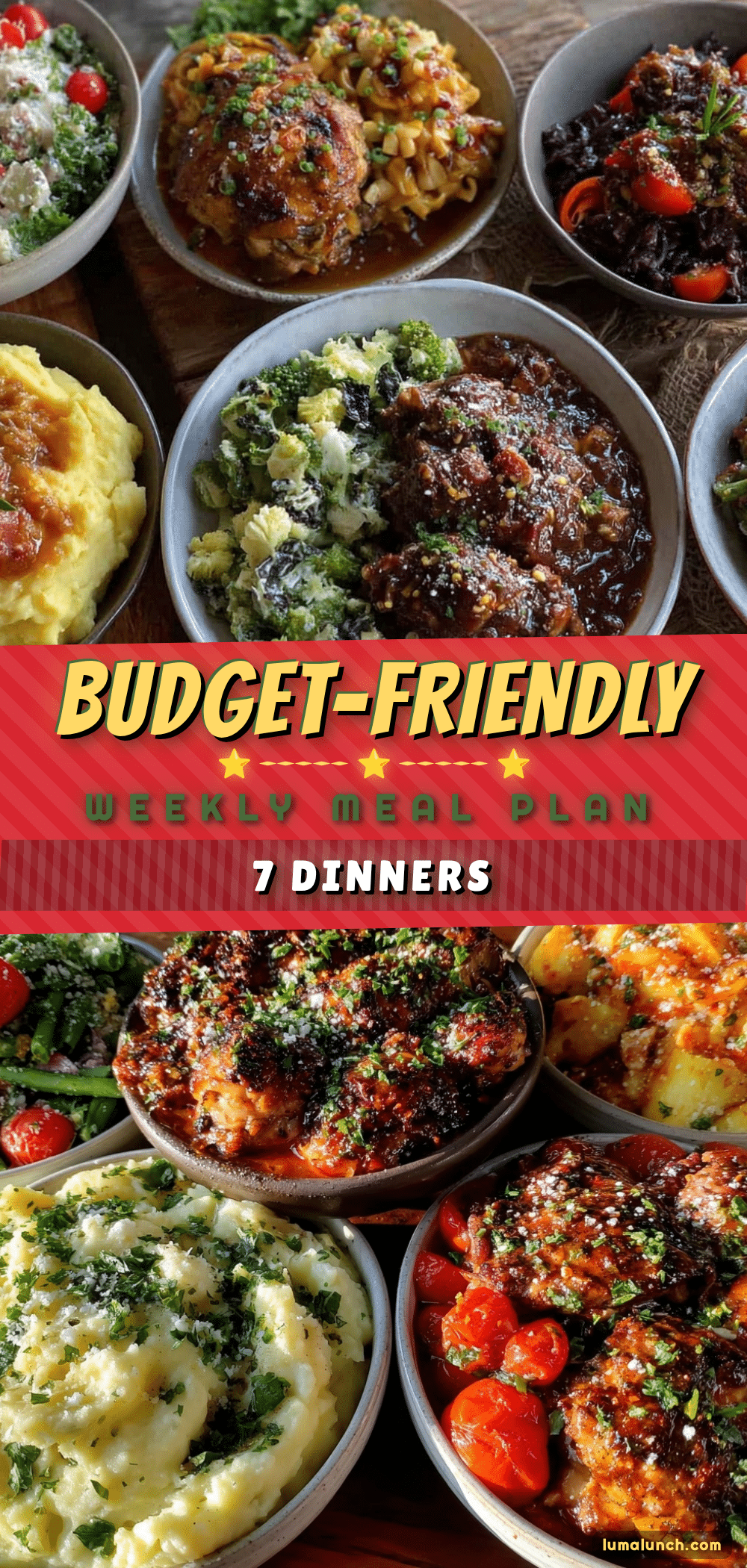 budget-friendly weekly meal plan recipe