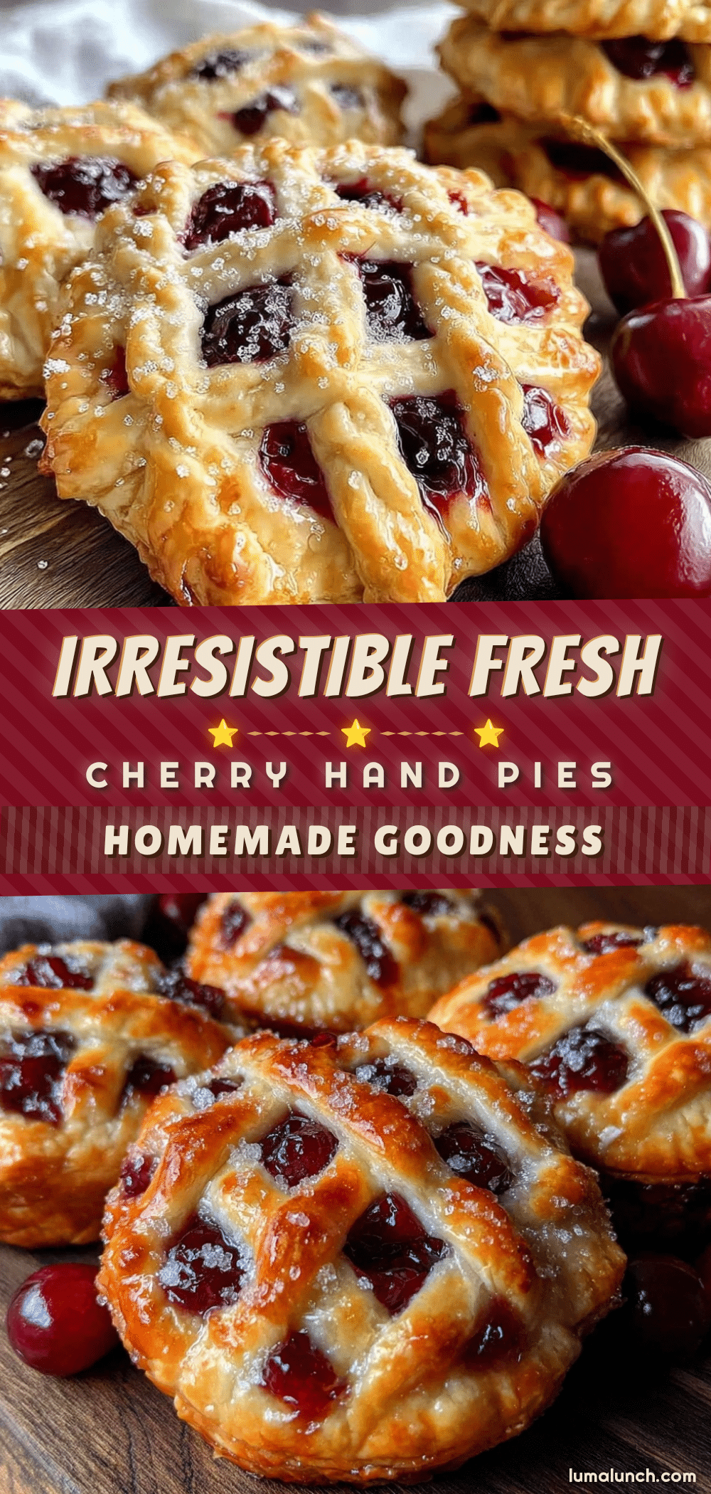 crispy fresh cherry hand pies recipe