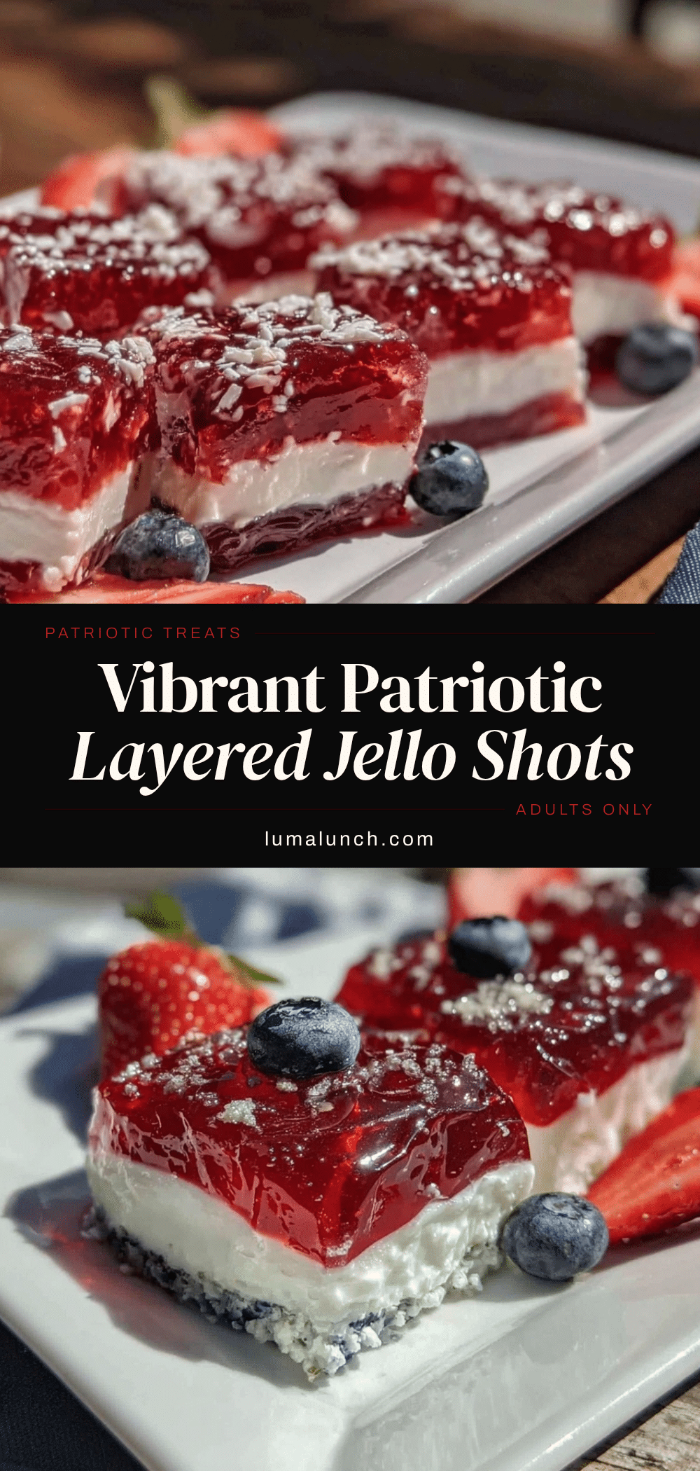 festive patriotic layered jello shots recipe