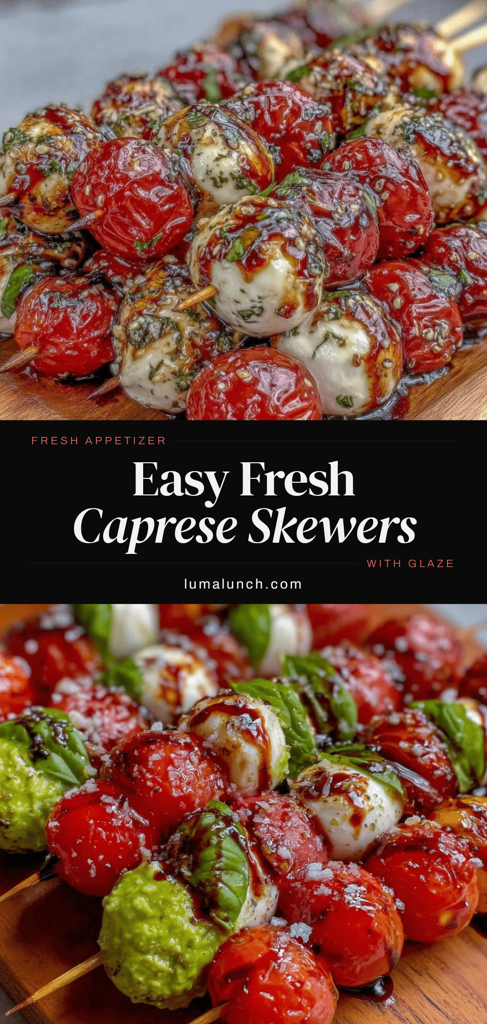 fresh caprese skewers recipe
