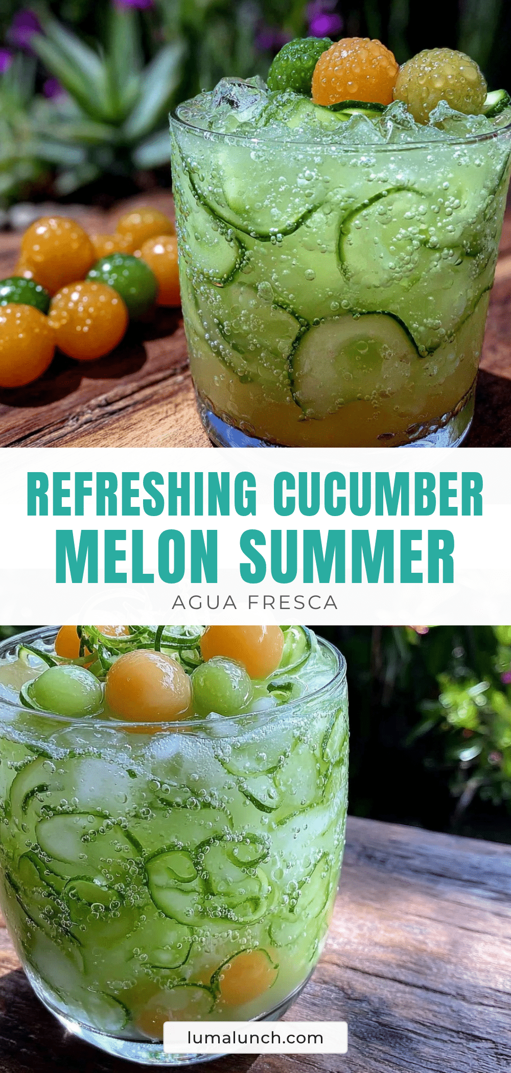 Fresh Cucumber Melon Agua Fresca recipe