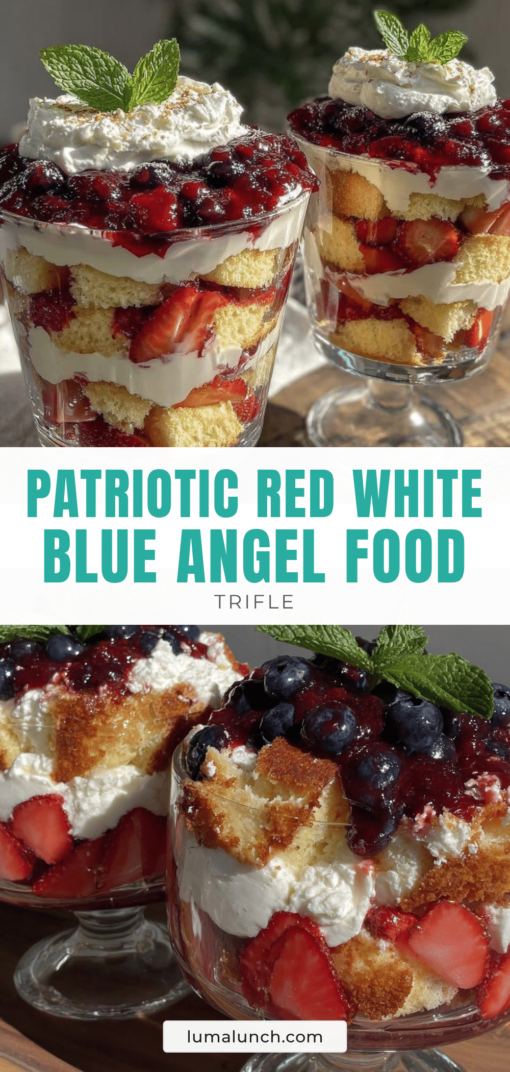 fresh red white and blue trifle recipe