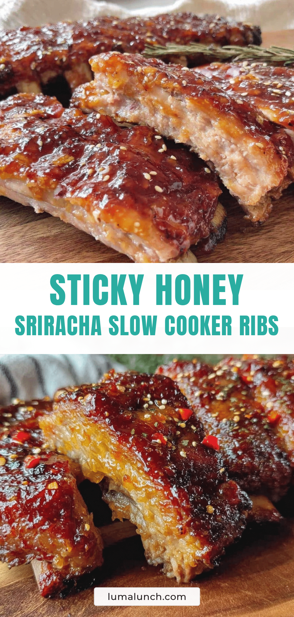 honey sriracha slow cooker pork ribs recipe