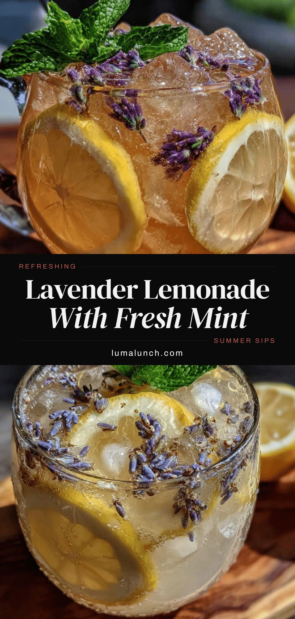 lavender lemonade with fresh mint recipe
